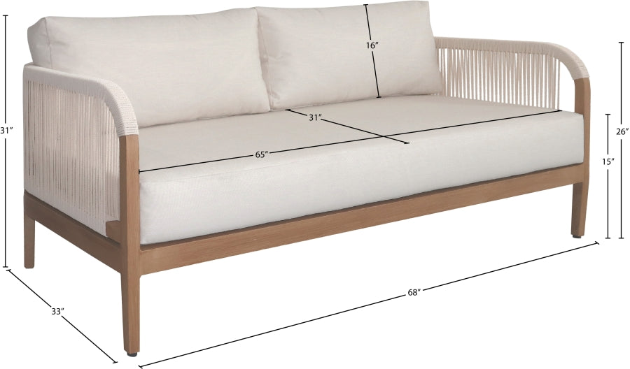 Chaise longue en tissu Orian Teddy