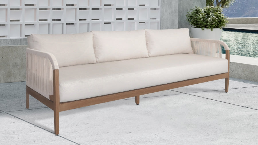 Chaise longue en tissu Orian Teddy