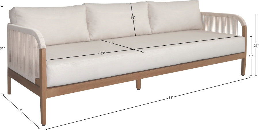Chaise longue en tissu Orian Teddy