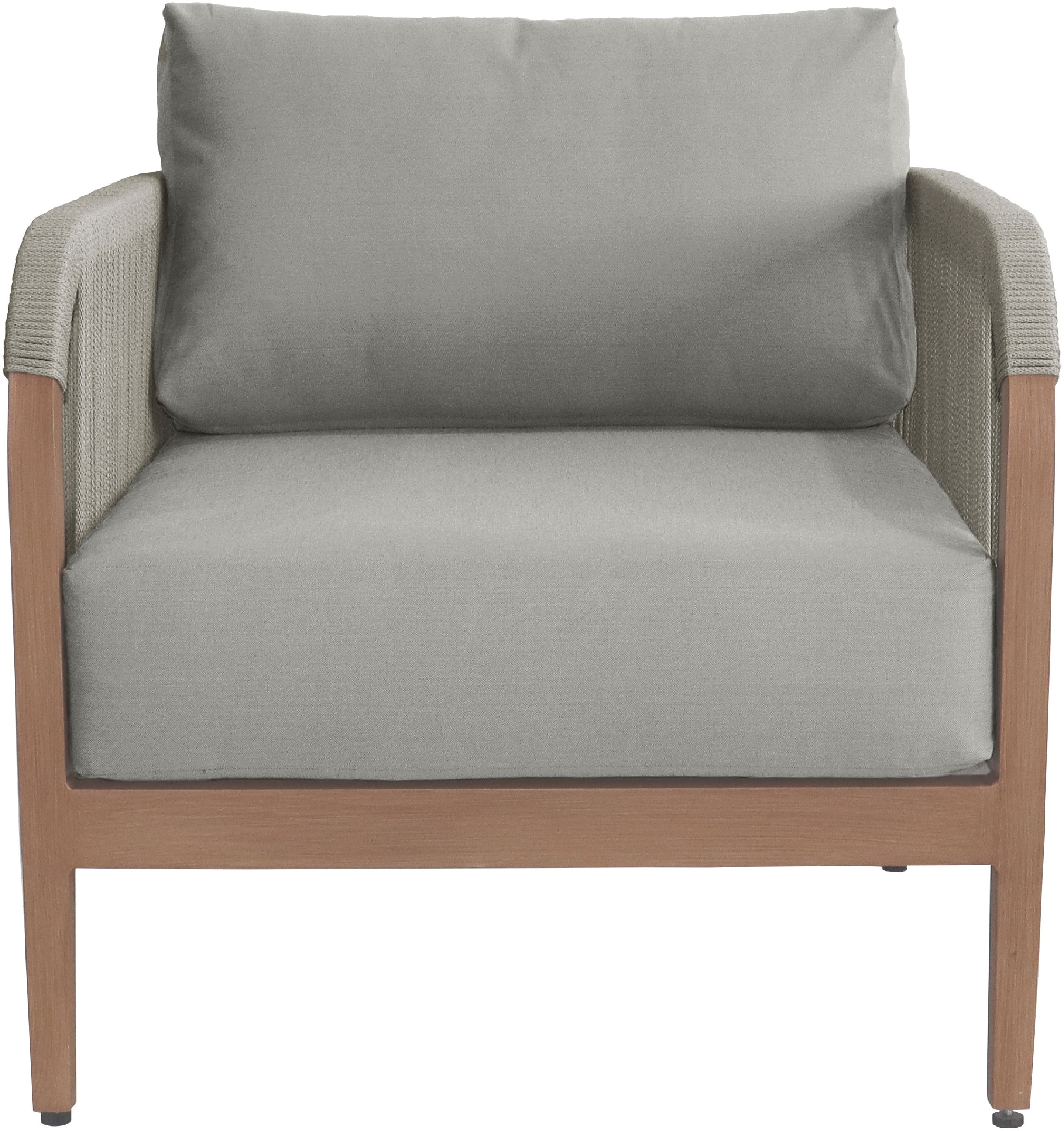 Chaise de patio d'extérieur en tissu résistant à l'eau Maui