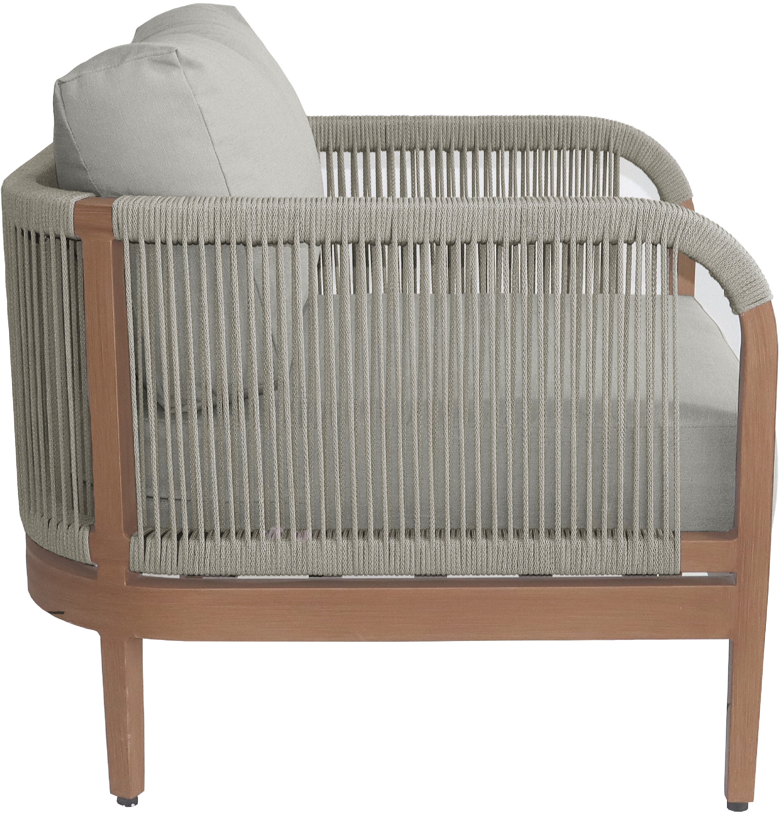 Chaise de patio d'extérieur en tissu résistant à l'eau Maui