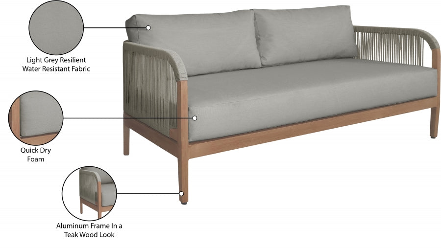 Chaise longue en tissu Orian Teddy