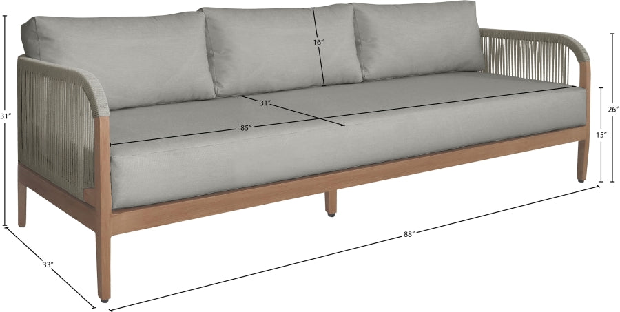 Chaise longue en tissu Orian Teddy