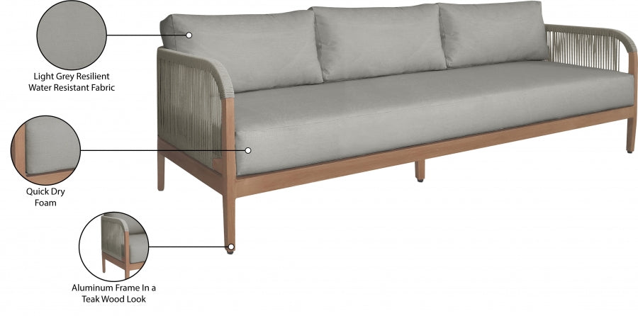 Chaise longue en tissu Orian Teddy