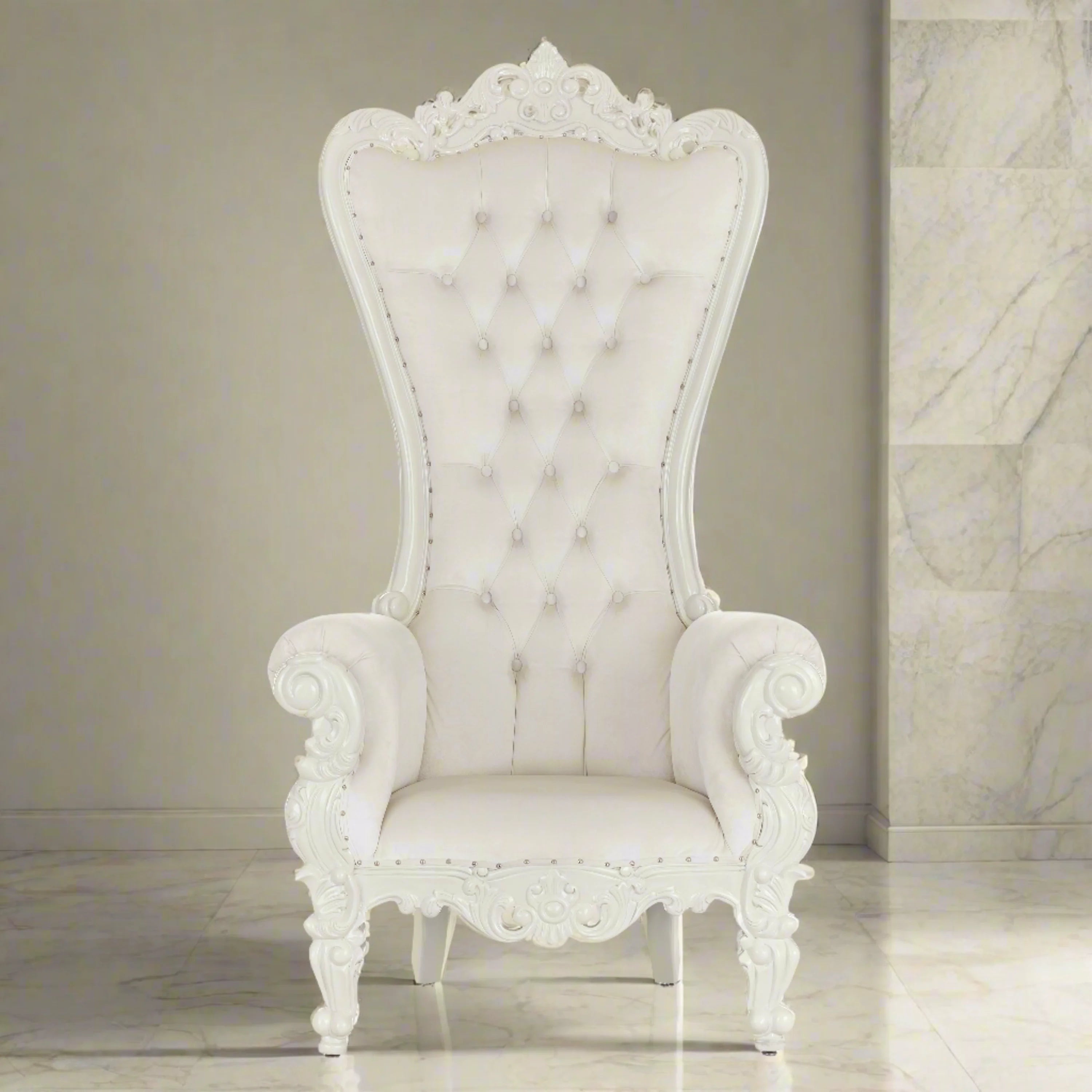 Chloe Throne Chair - Velvet