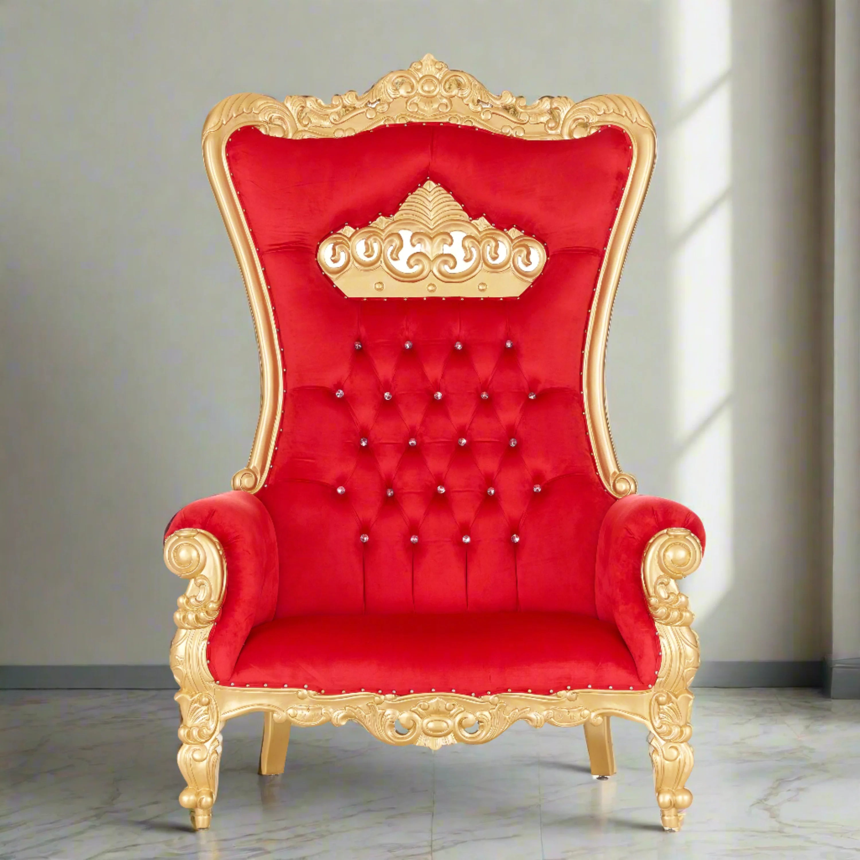 Crown Tiffany Extra Wide Throne Chair