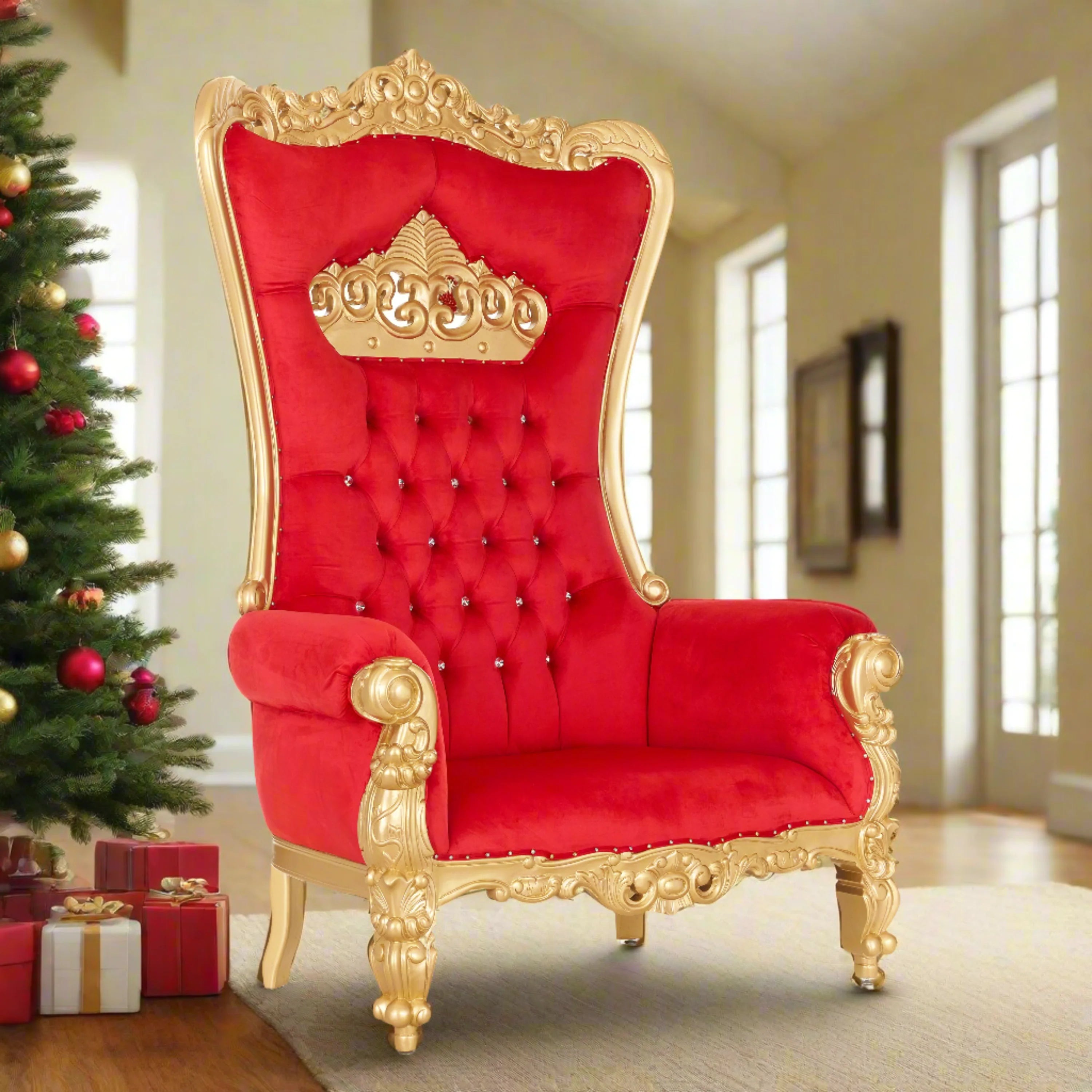 Crown Tiffany Extra Wide Throne Chair