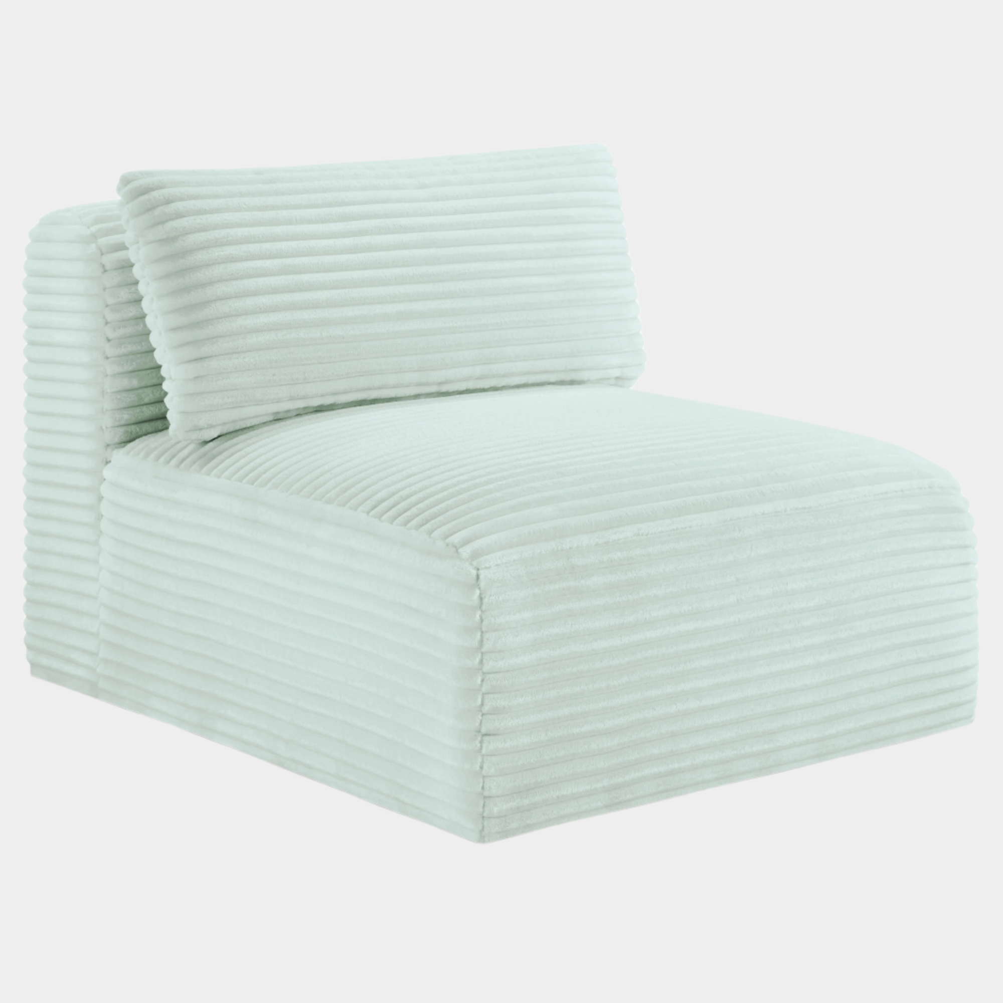 Shaggy Corduroy Performance Fabric Upholstered Accent Chair