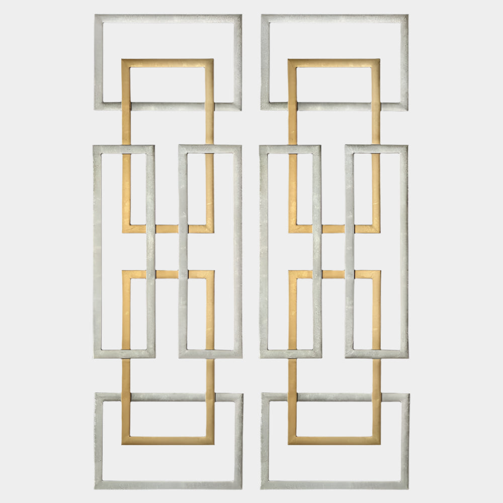 Aerin Metal Wall Panels, S/2