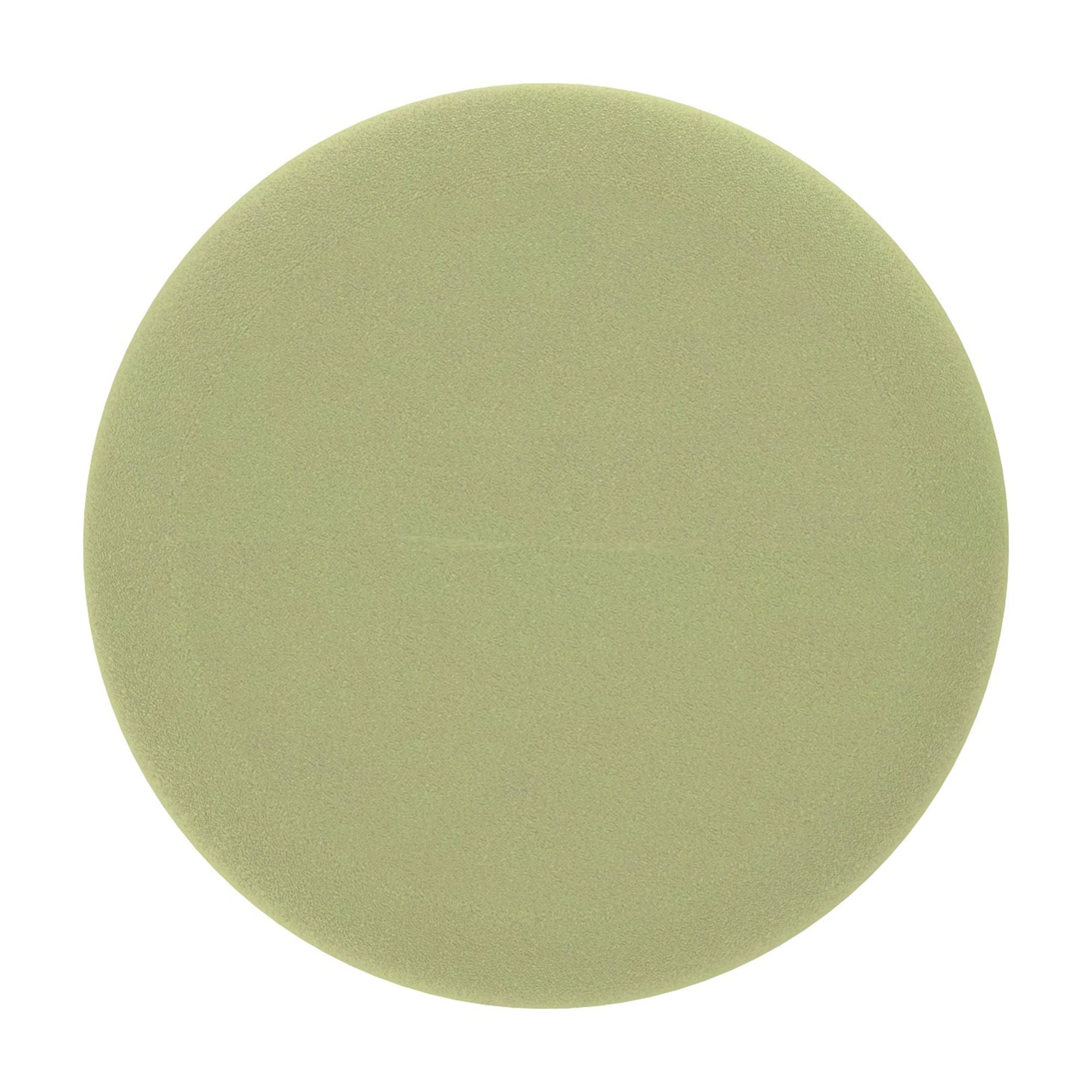 Alya Round Storage Ottoman in Sage and Natural