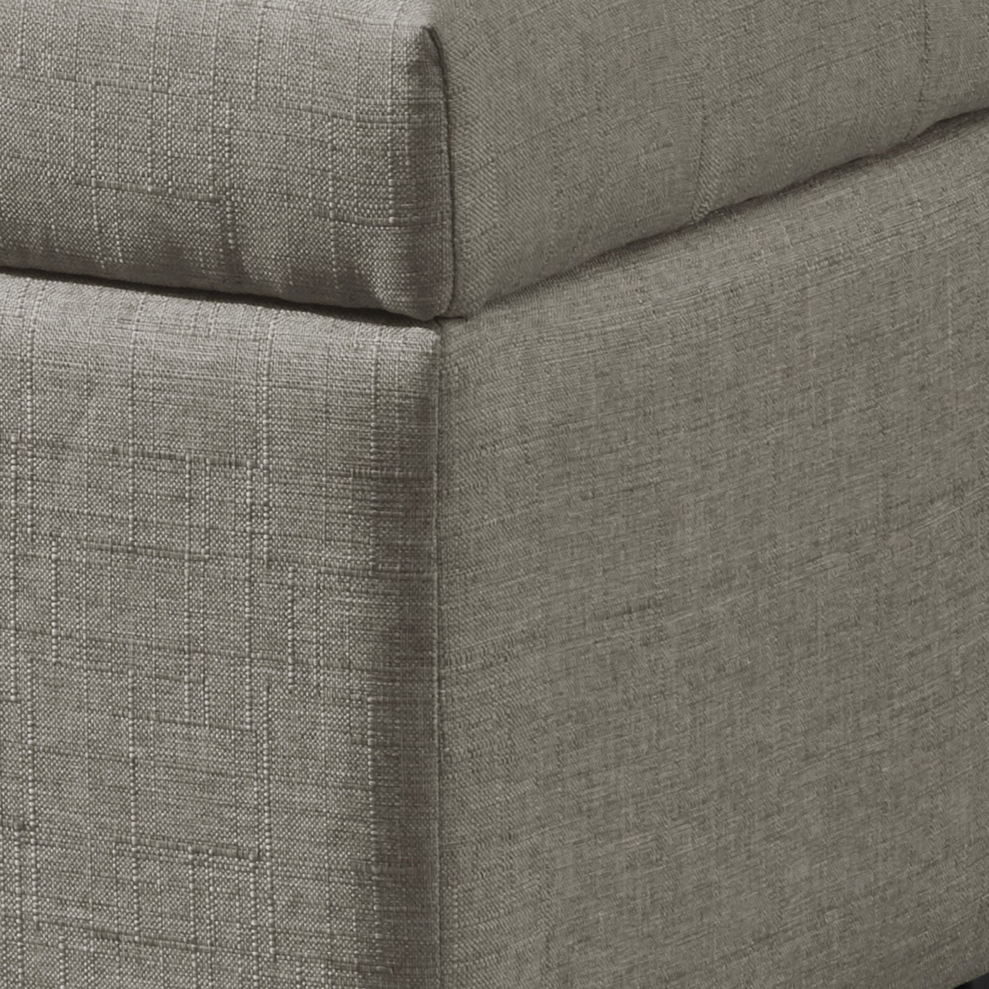 Harper Rectangular Storage Ottoman Bench in Light Grey
