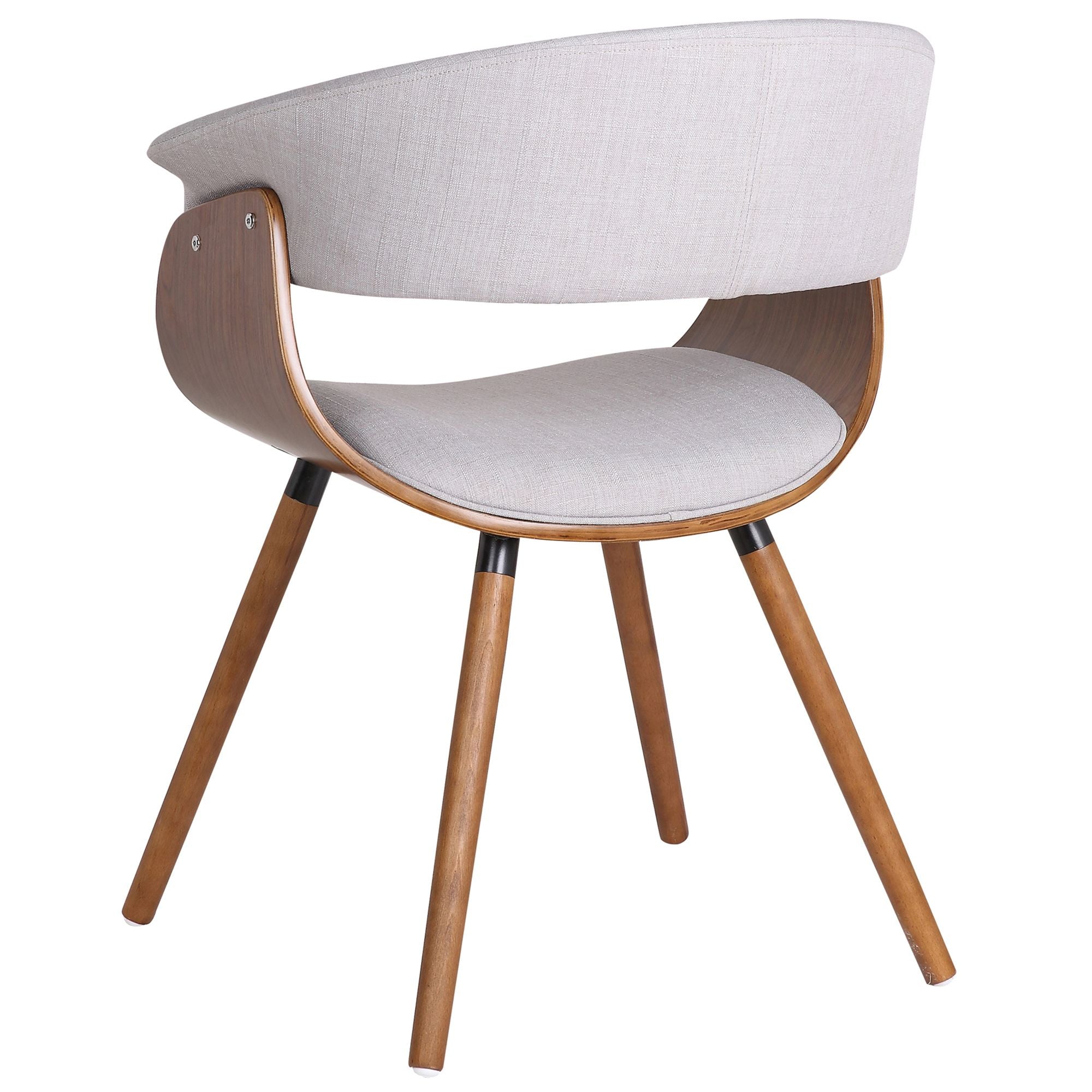 Holt Accent/Dining Chair in Grey and Walnut