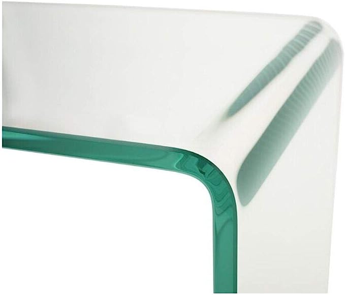 Table console en verre courbé