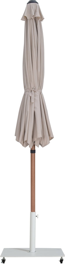 Fiji Water Resistant Fabric And Aluminum Patio Umbrella With Base Set