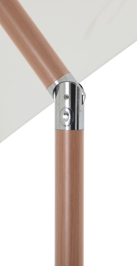 Fiji Water Resistant Fabric And Aluminum Patio Umbrella With Base Set