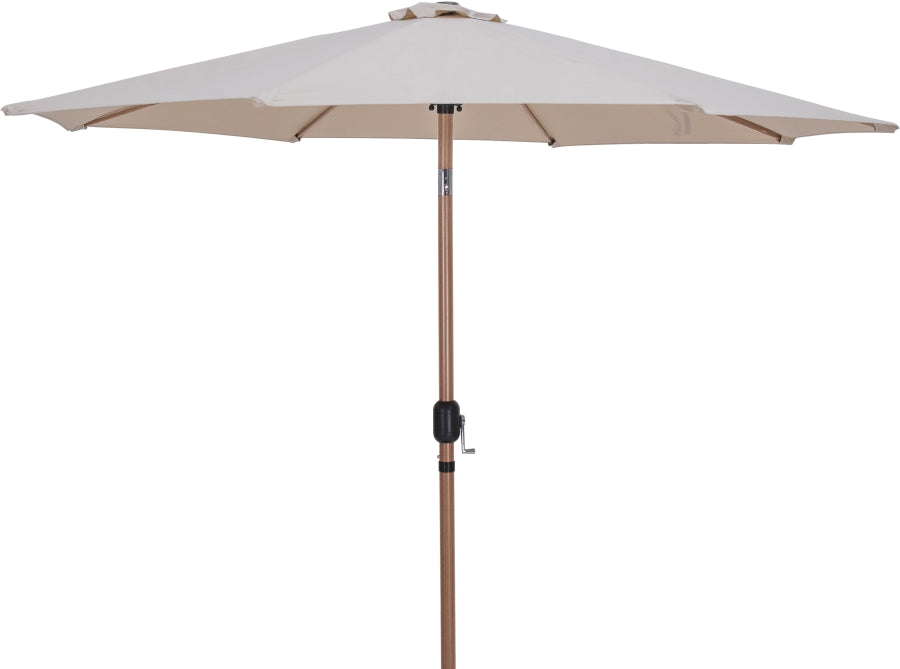 Fiji Water Resistant Fabric And Aluminum Patio Umbrella With Base Set