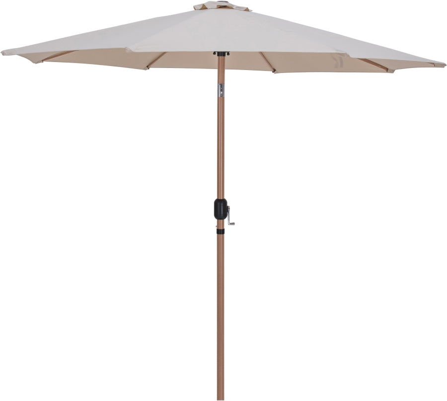 Fiji Water Resistant Fabric And Aluminum Patio Umbrella With Base Set