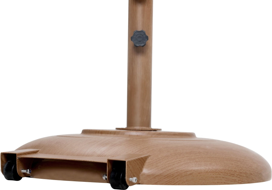 Fiji Water Resistant Fabric And Aluminum Patio Umbrella With Base Set