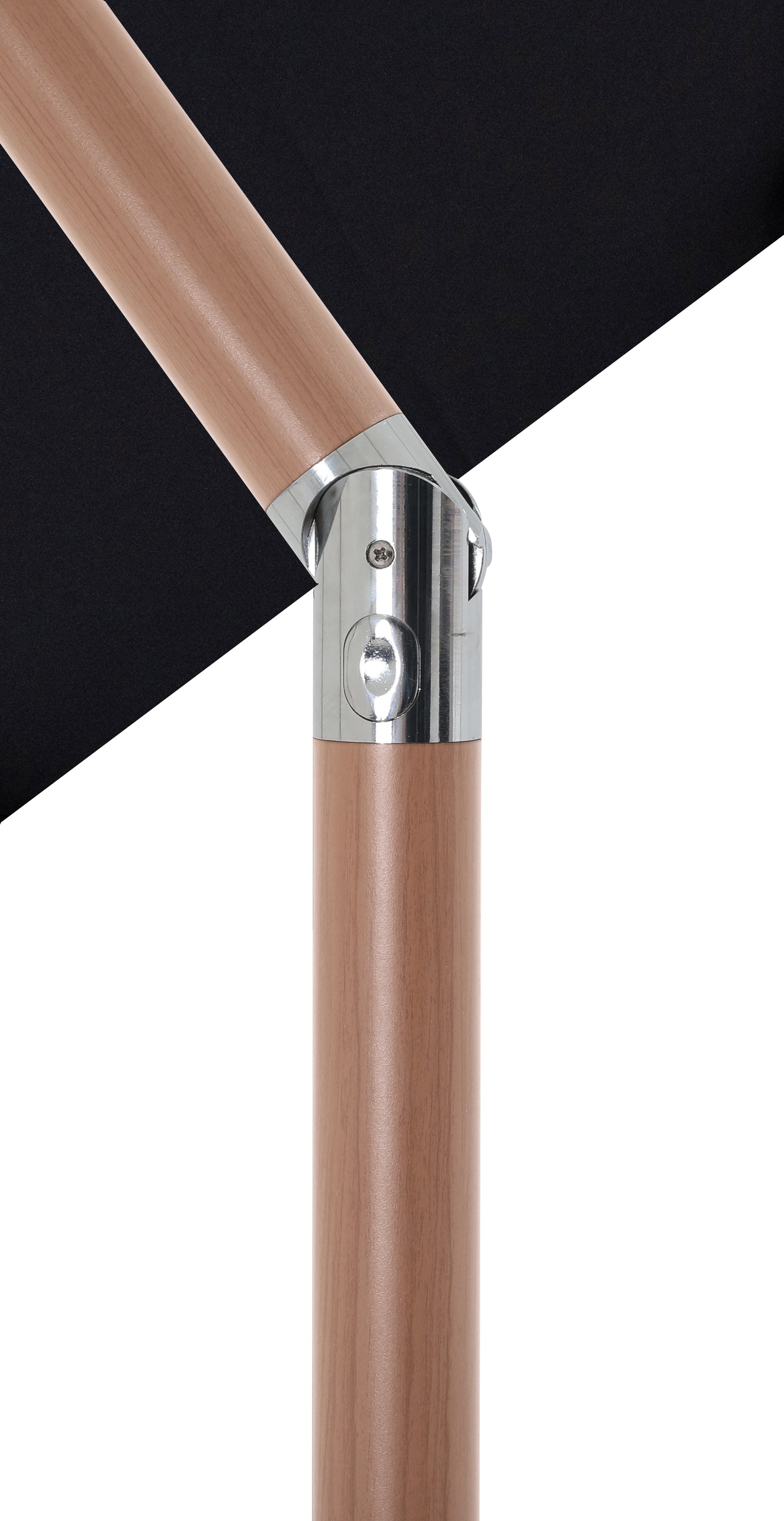 Fiji Water Resistant Fabric And Aluminum Patio Umbrella With Base Set