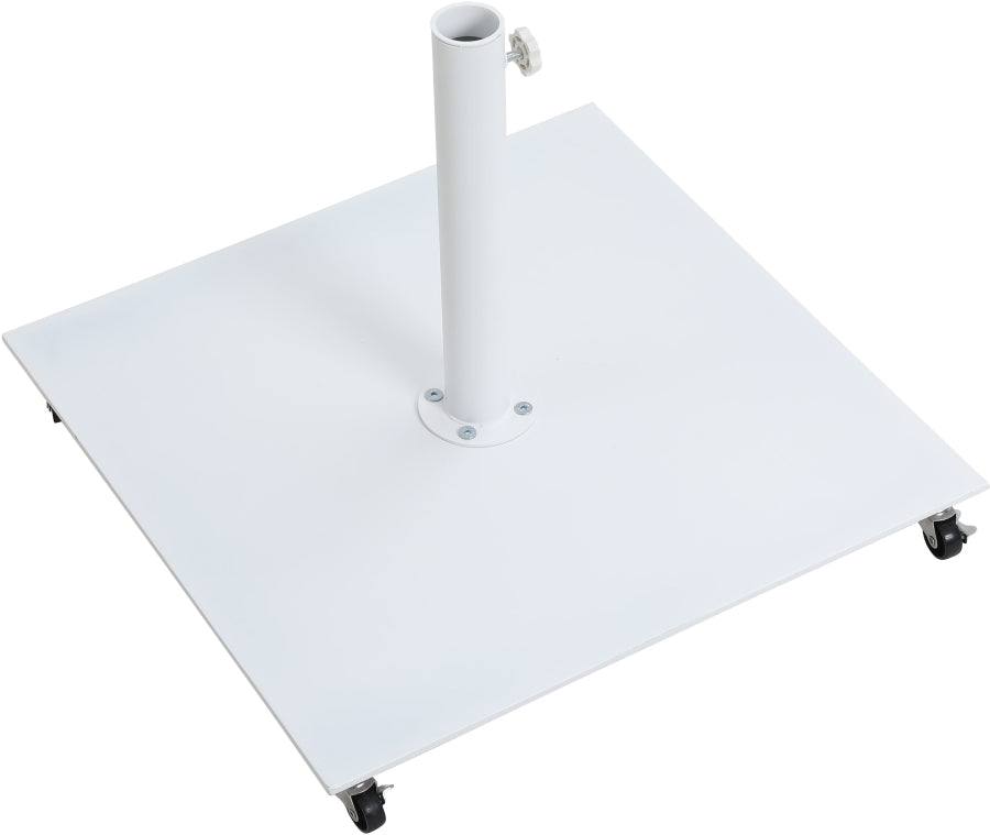 Fiji Water Resistant Fabric And Aluminum Patio Umbrella With Base Set