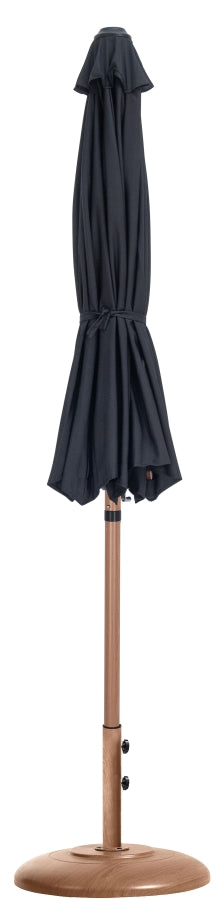 Fiji Water Resistant Fabric And Aluminum Patio Umbrella With Base Set