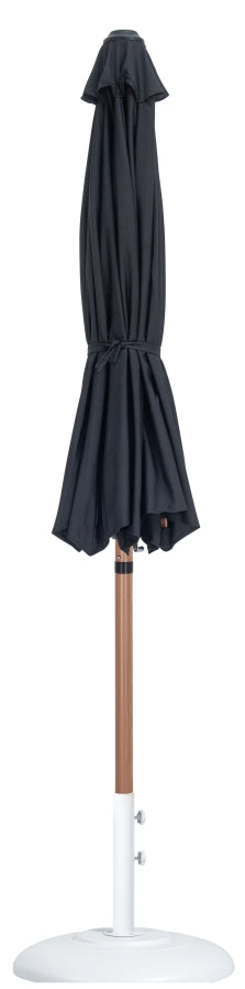 Fiji Water Resistant Fabric And Aluminum Patio Umbrella With Base Set