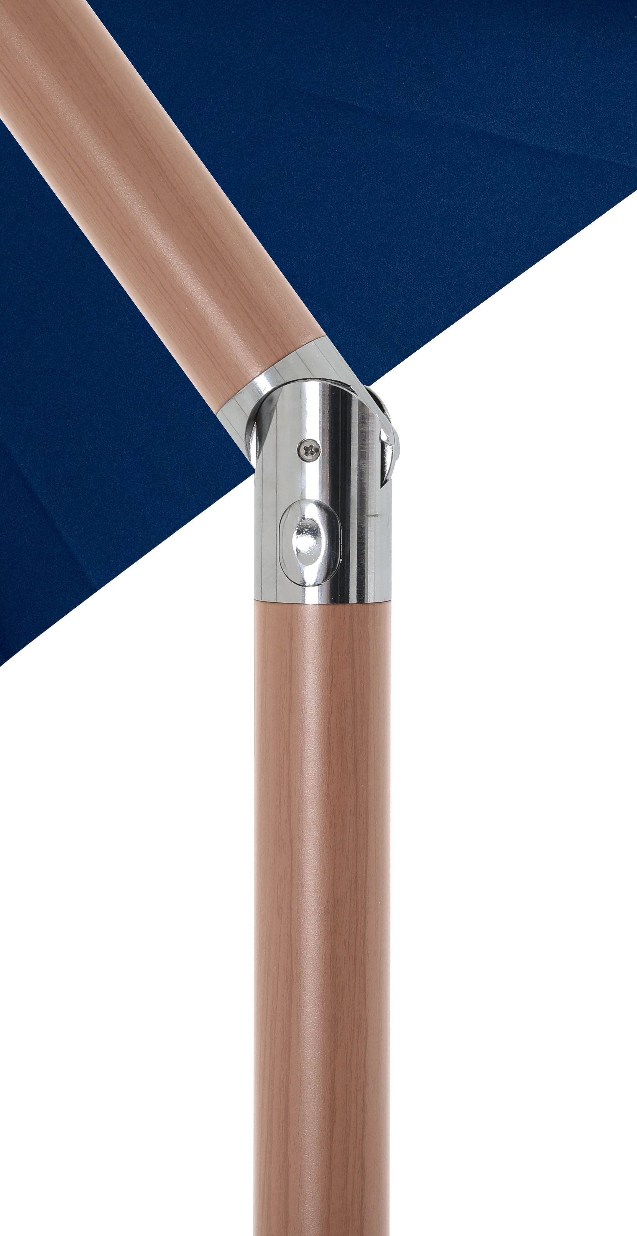 Fiji Water Resistant Fabric And Aluminum Patio Umbrella With Base Set