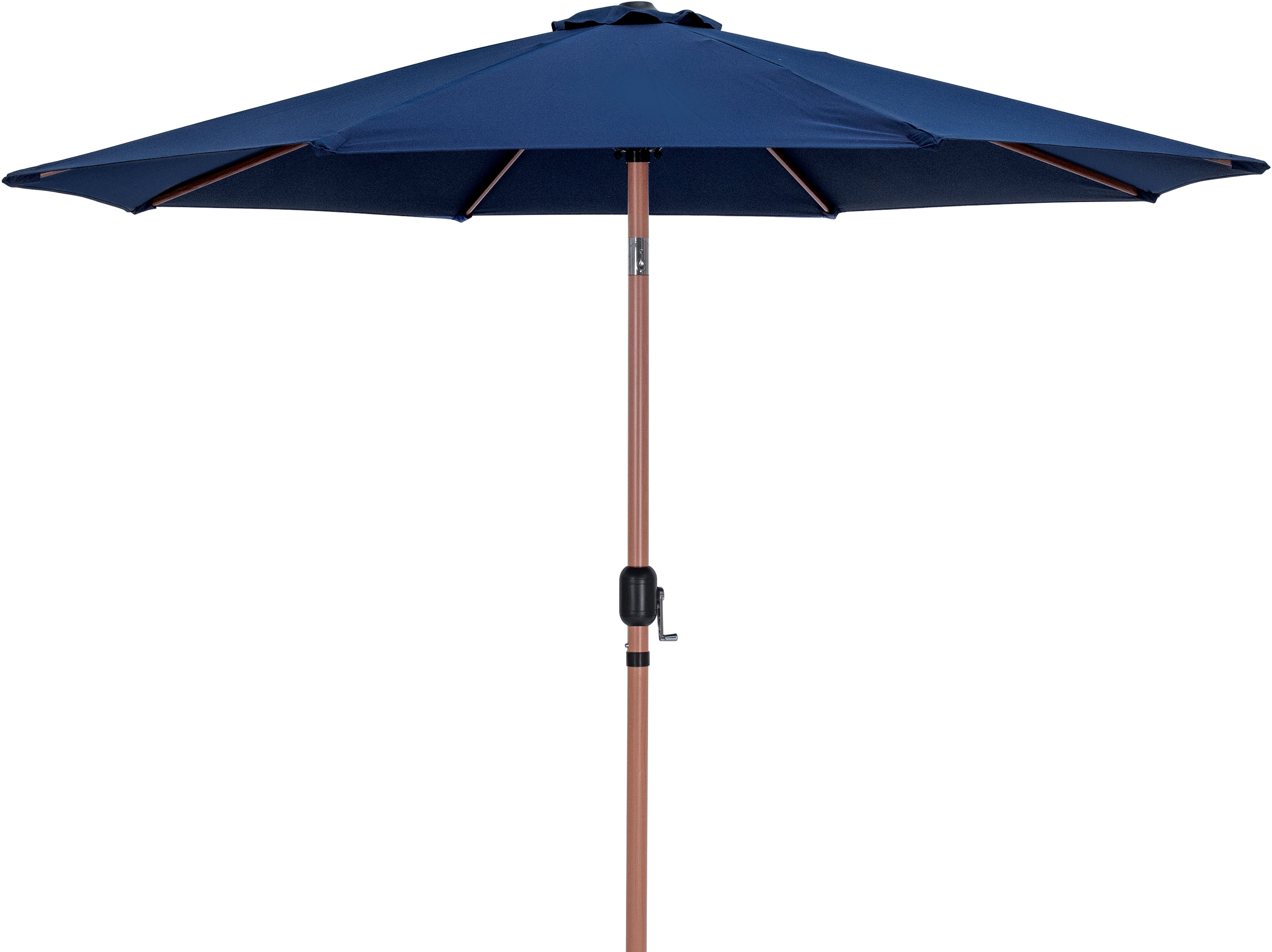 Fiji Water Resistant Fabric And Aluminum Patio Umbrella With Base Set