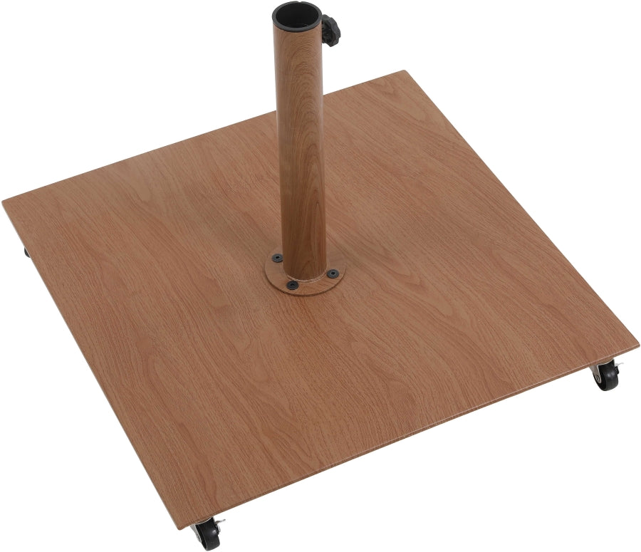 Fiji Water Resistant Fabric And Aluminum Patio Umbrella With Base Set