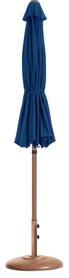 Fiji Water Resistant Fabric And Aluminum Patio Umbrella With Base Set