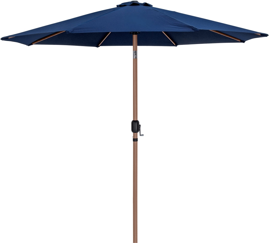 Fiji Water Resistant Fabric And Aluminum Patio Umbrella With Base Set
