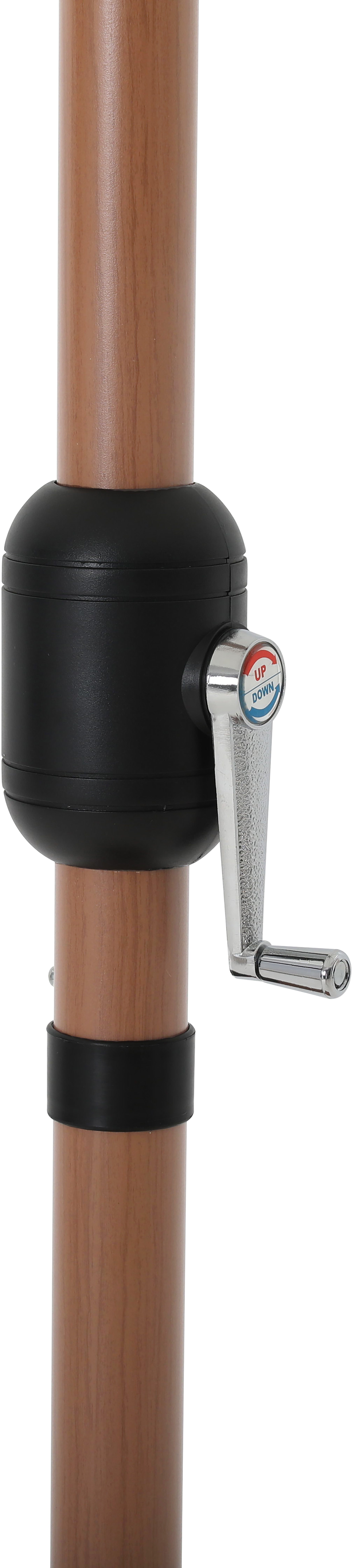 Fiji Water Resistant Fabric And Aluminum Patio Umbrella With Base Set