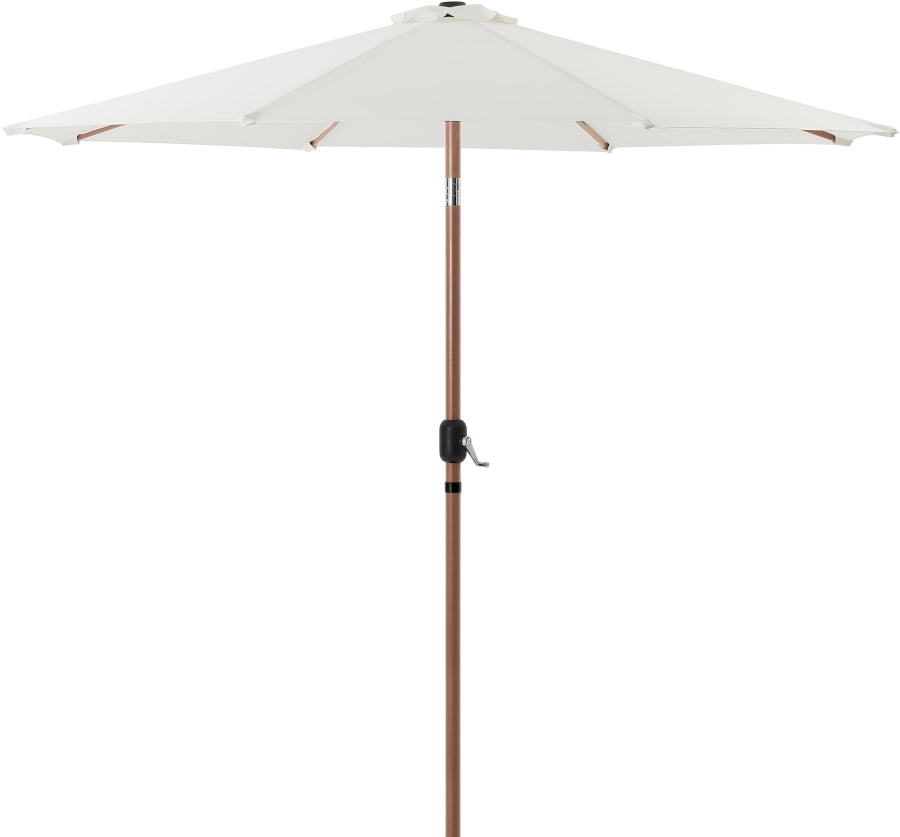 Fiji Water Resistant Fabric And Aluminum Patio Umbrella With Base Set
