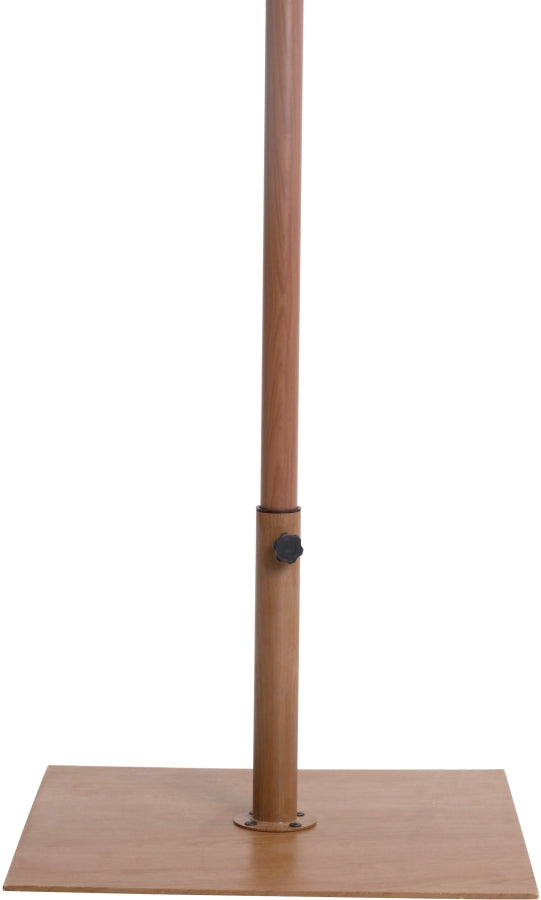 Fiji Water Resistant Fabric And Aluminum Patio Umbrella With Base Set