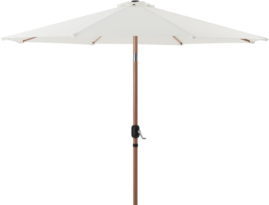 Fiji Water Resistant Fabric And Aluminum Patio Umbrella With Base Set