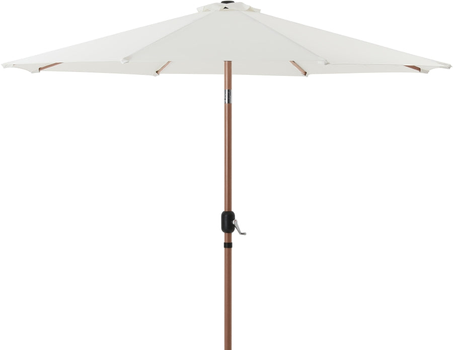 Fiji Water Resistant Fabric And Aluminum Patio Umbrella With Base Set