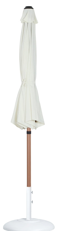 Fiji Water Resistant Fabric And Aluminum Patio Umbrella With Base Set