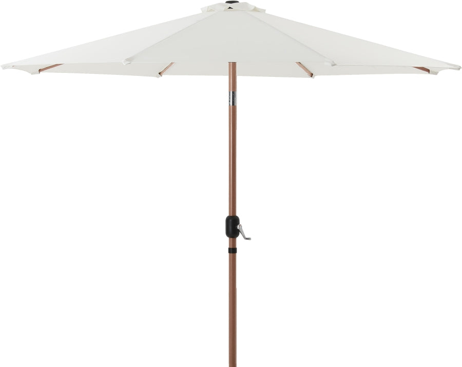 Fiji Water Resistant Fabric And Aluminum Patio Umbrella With Base Set