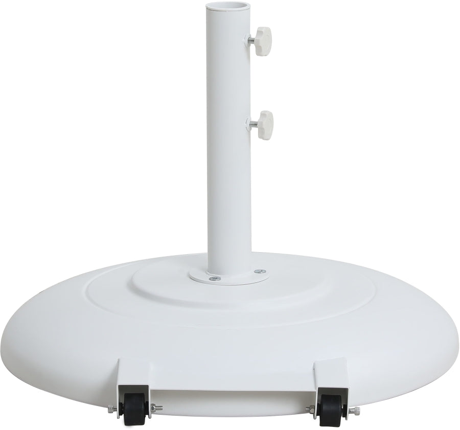 Fiji Water Resistant Fabric And Aluminum Patio Umbrella With Base Set