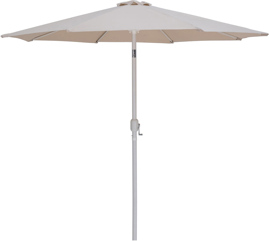 Fiji Water Resistant Fabric And Aluminum Patio Umbrella With Base Set