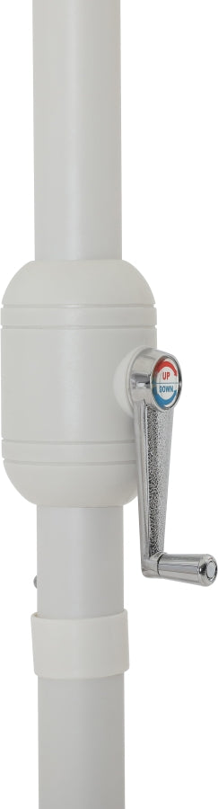 Fiji Water Resistant Fabric And Aluminum Patio Umbrella With Base Set