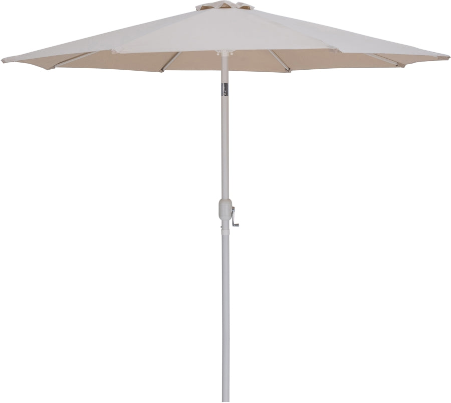 Fiji Water Resistant Fabric And Aluminum Patio Umbrella With Base Set