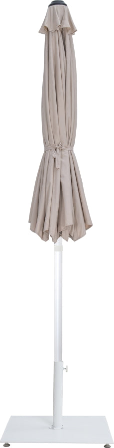 Fiji Water Resistant Fabric And Aluminum Patio Umbrella With Base Set