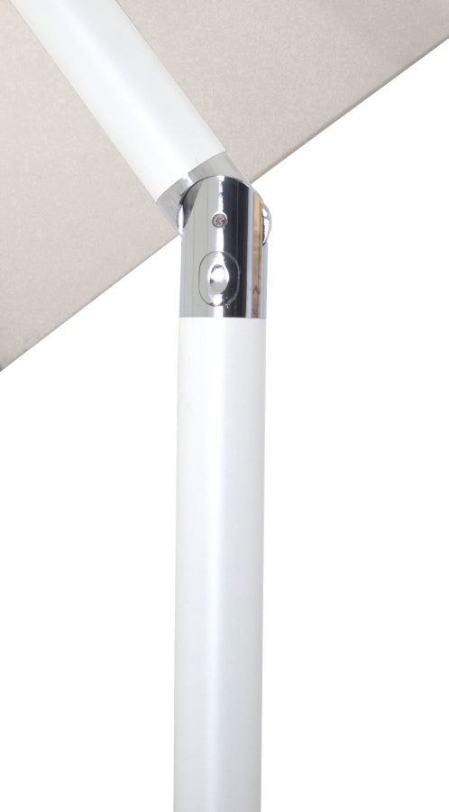 Fiji Water Resistant Fabric And Aluminum Patio Umbrella With Base Set