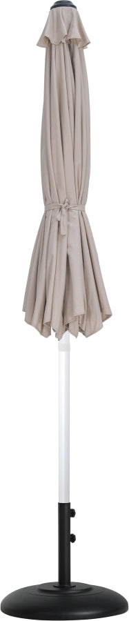 Fiji Water Resistant Fabric And Aluminum Patio Umbrella With Base Set