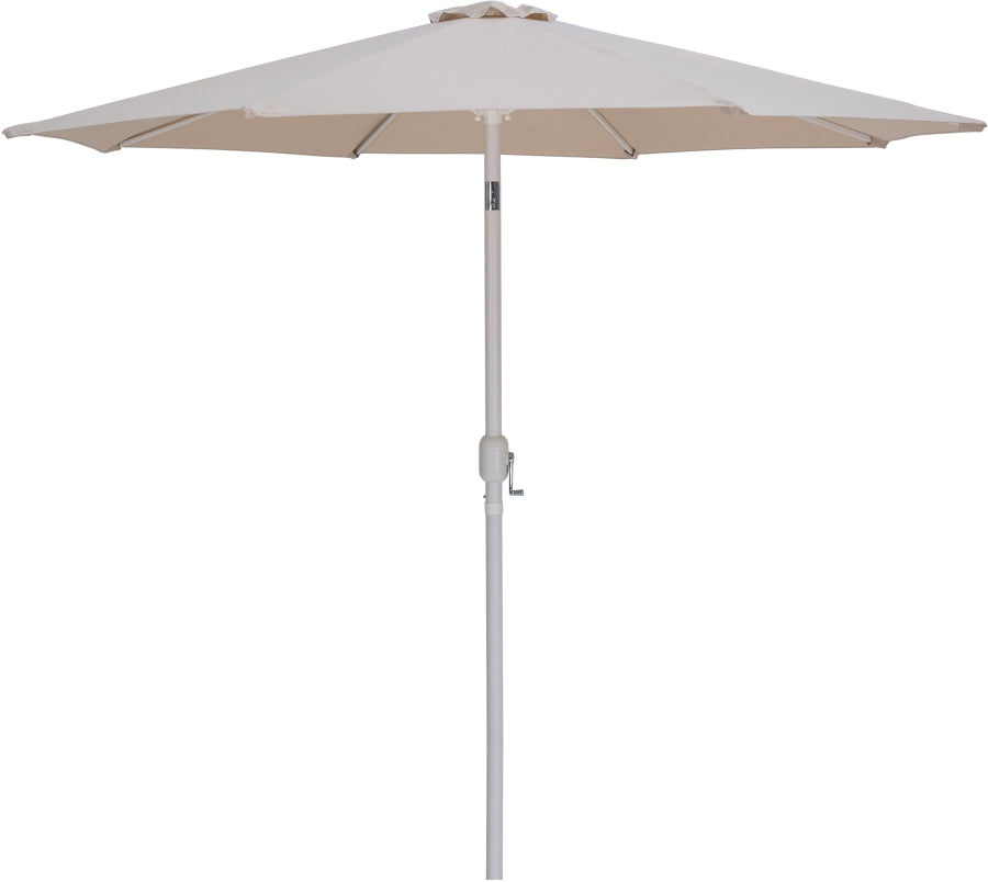 Fiji Water Resistant Fabric And Aluminum Patio Umbrella With Base Set