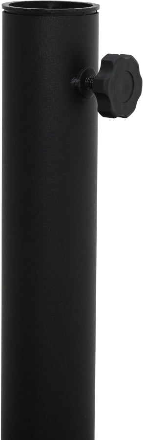 Fiji Water Resistant Fabric And Aluminum Patio Umbrella With Base Set