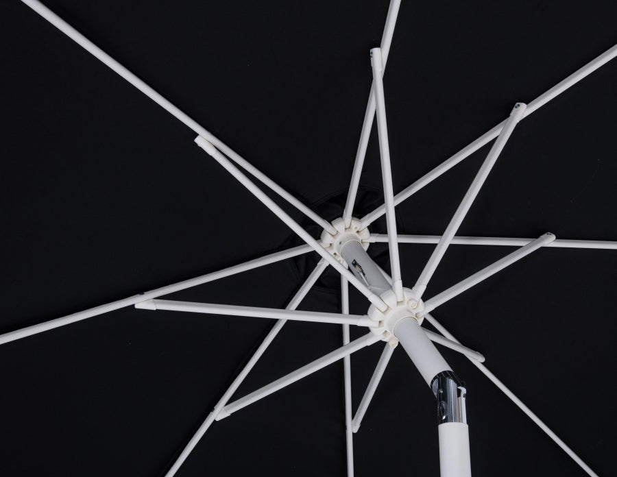 Fiji Water Resistant Fabric And Aluminum Patio Umbrella With Base Set