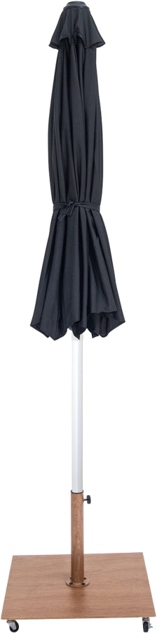 Fiji Water Resistant Fabric And Aluminum Patio Umbrella With Base Set