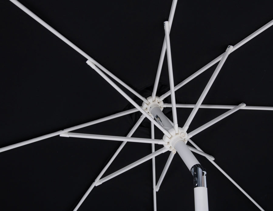 Fiji Water Resistant Fabric And Aluminum Patio Umbrella With Base Set